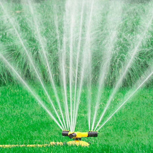 360° Automatic Rotating Sprinkler Head, 3-Arm Series Irrigation Sprayer for Nursery & Garden