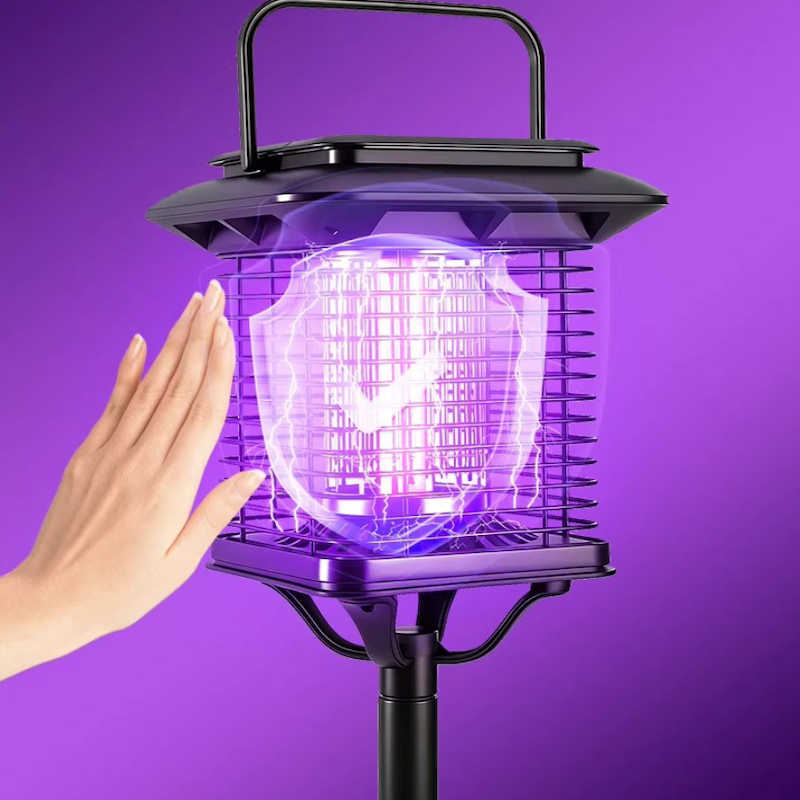 Solar-powered outdoor mosquito repellent lamp, suitable for gardens and courtyards, mosquito and insect repellent lamp